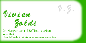 vivien zoldi business card